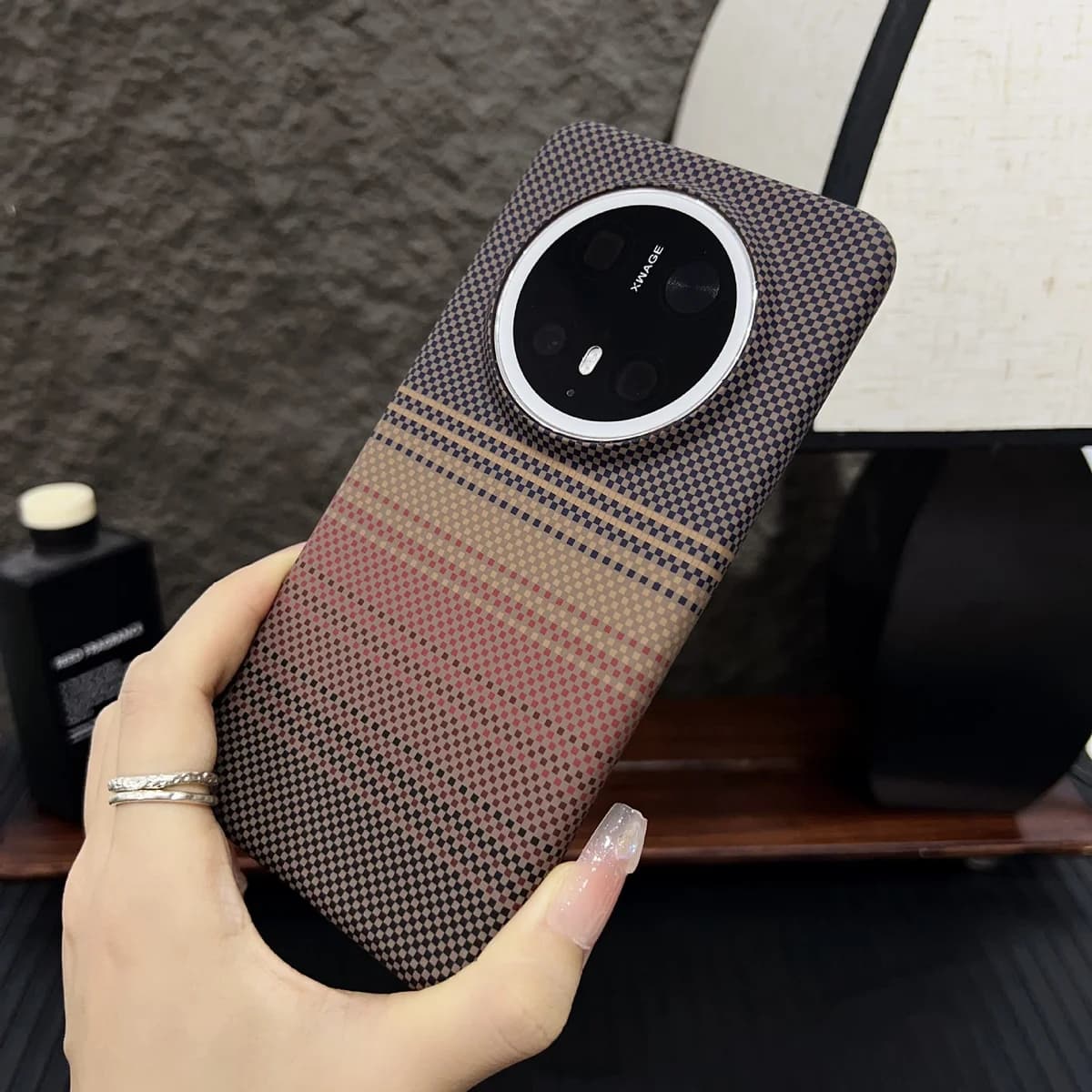 Kevlar MagSafe Case for Huawei Mate 80 Pro – Carbon Weave 6