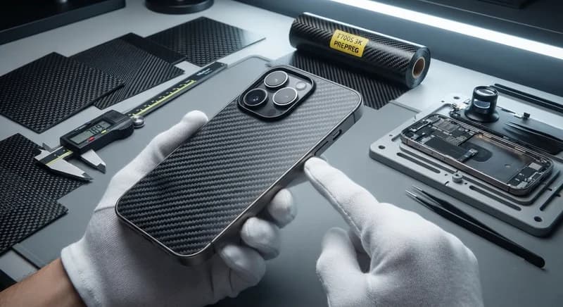 Carbon Fiber Phone Case — Ultra-Thin 3K Twill T700