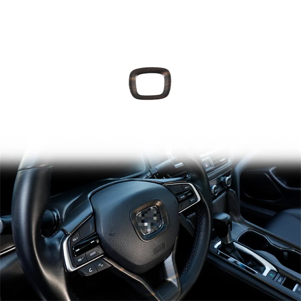 Carbon Fiber Style Steering Wheel Emblem Trim for Honda Accord 2018-2022 6