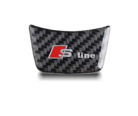 Carbon Fiber Style Steering Wheel Trim Sticker for Audi A3 A4 A5 A6 A7 6